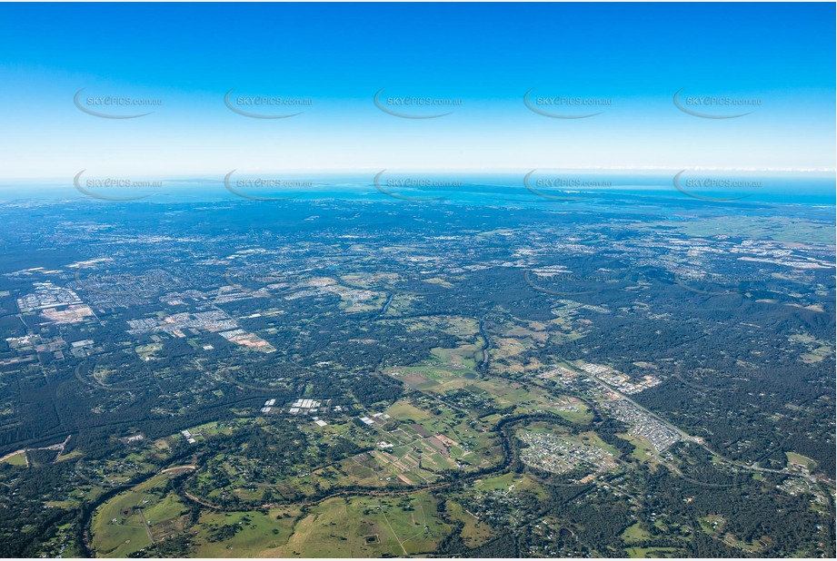 High Altitude Aerial Photo Chambers Flat QLD Aerial Photography