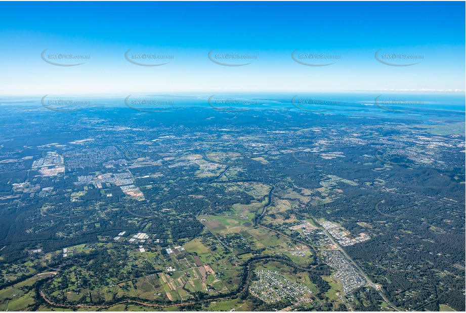 High Altitude Aerial Photo Chambers Flat QLD Aerial Photography