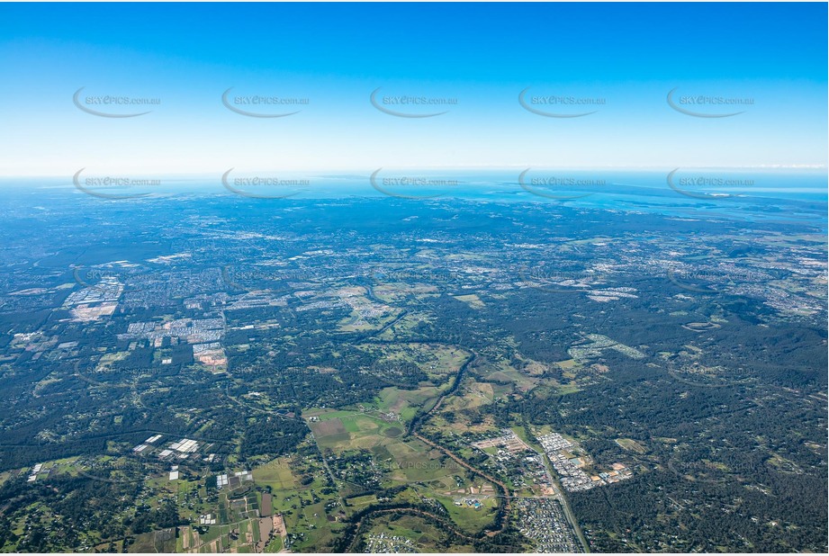 High Altitude Aerial Photo Chambers Flat QLD Aerial Photography