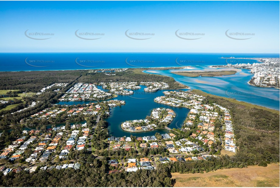 Aerial Photo Twin Waters QLD Aerial Photography