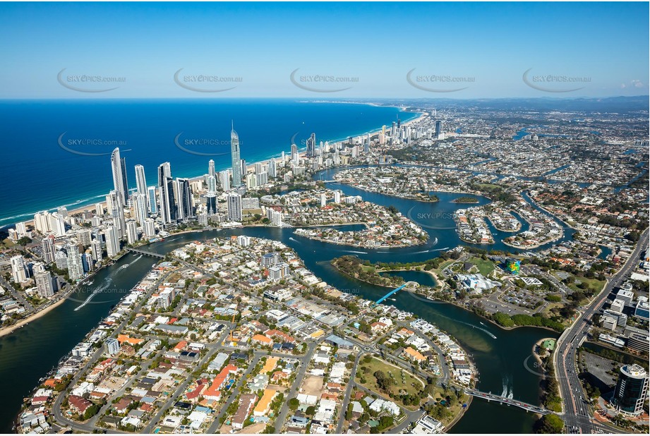 Chevron Island - Surfers Paradise QLD Aerial Photography