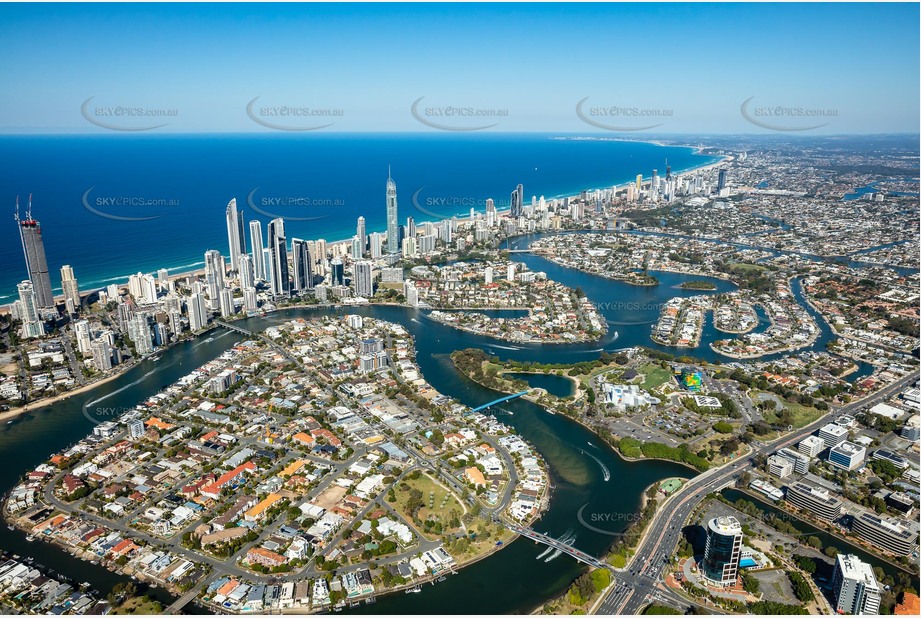 Chevron Island - Surfers Paradise QLD Aerial Photography
