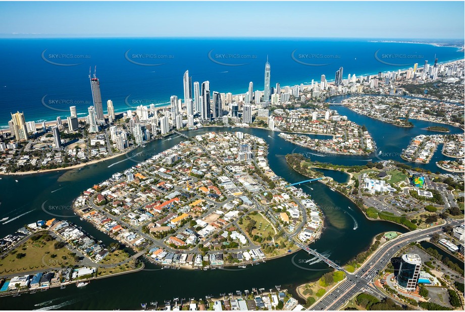 Chevron Island - Surfers Paradise QLD Aerial Photography