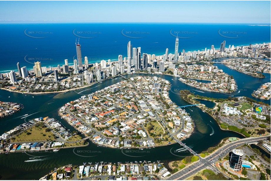 Chevron Island - Surfers Paradise QLD Aerial Photography
