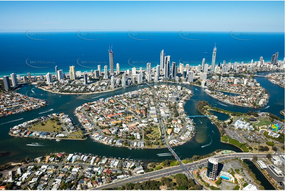 Chevron Island - Surfers Paradise QLD Aerial Photography