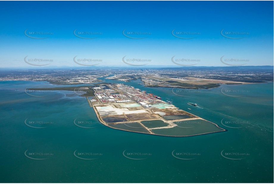 High Altitude Aerial Photo Port of Brisbane QLD Aerial Photography