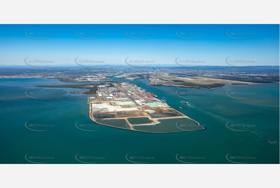 High Altitude Aerial Photo Port of Brisbane QLD Aerial Photography