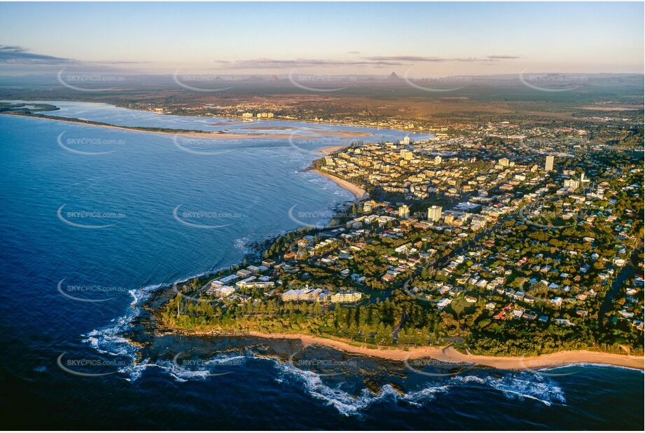 Historic Aerial Photo Kings Beach QLD Aerial Photography