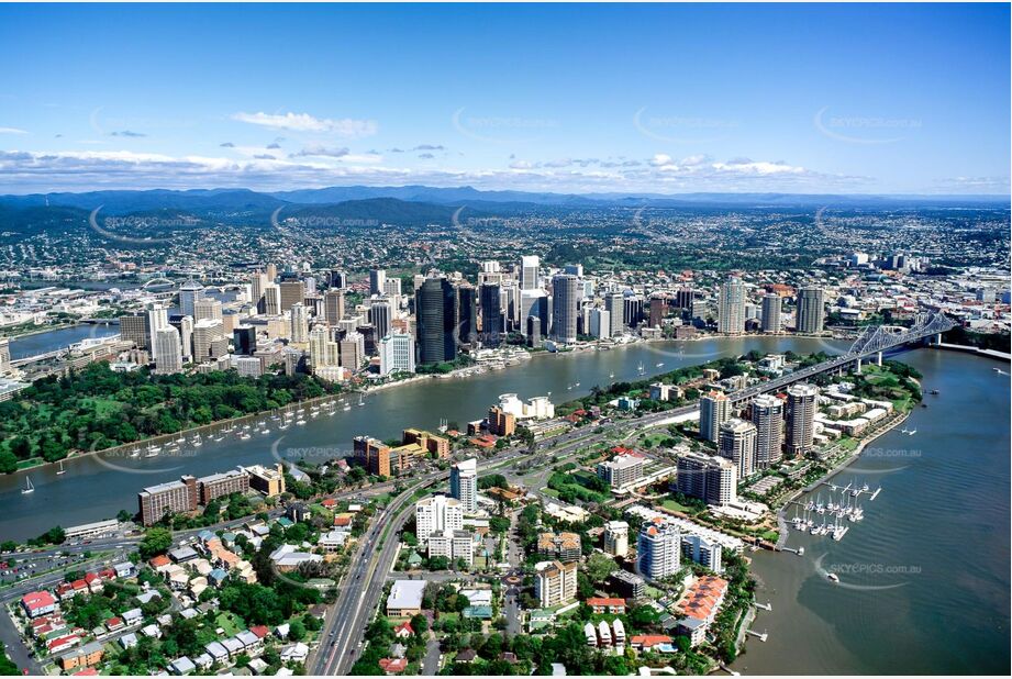 Historic Aerial Photo Kangaroo Point QLD Aerial Photography