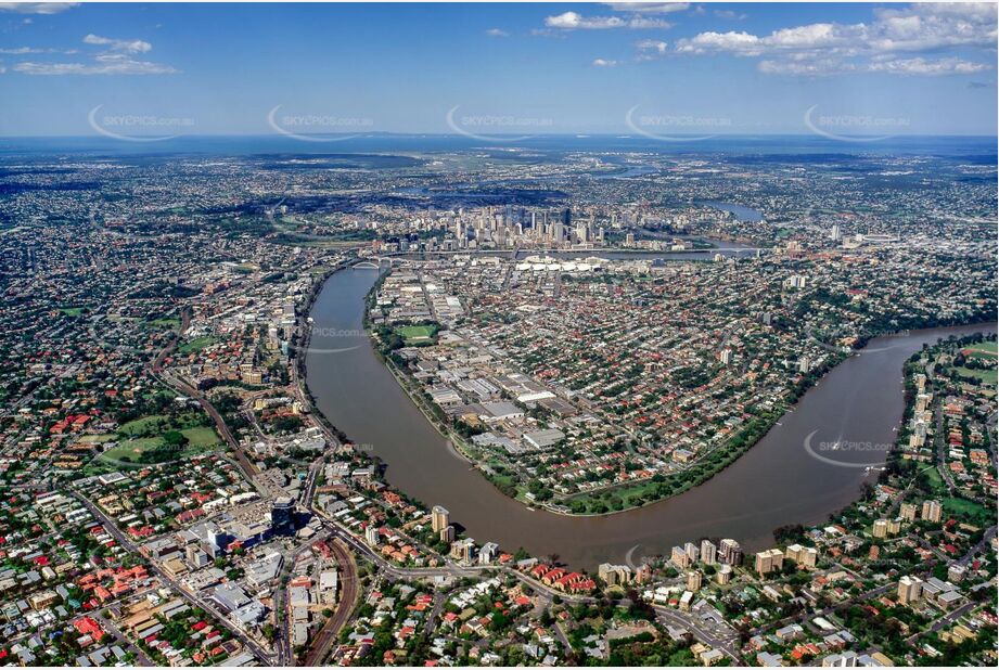 Historic Aerial Photo West End QLD Aerial Photography