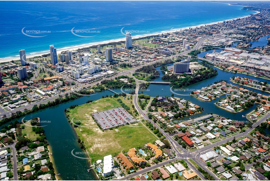 Historic Aerial Photo Broadbeach Waters QLD Aerial Photography