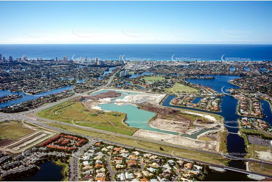 Historic Aerial Photo Mermaid Waters QLD Aerial Photography