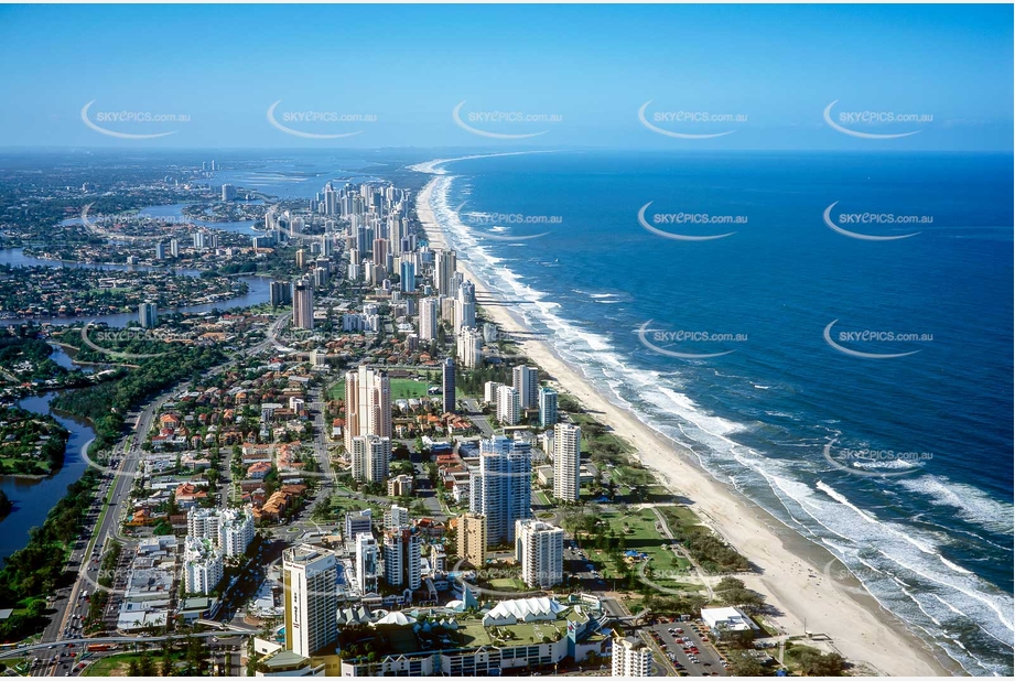 Historic Aerial Photo Broadbeach QLD Aerial Photography