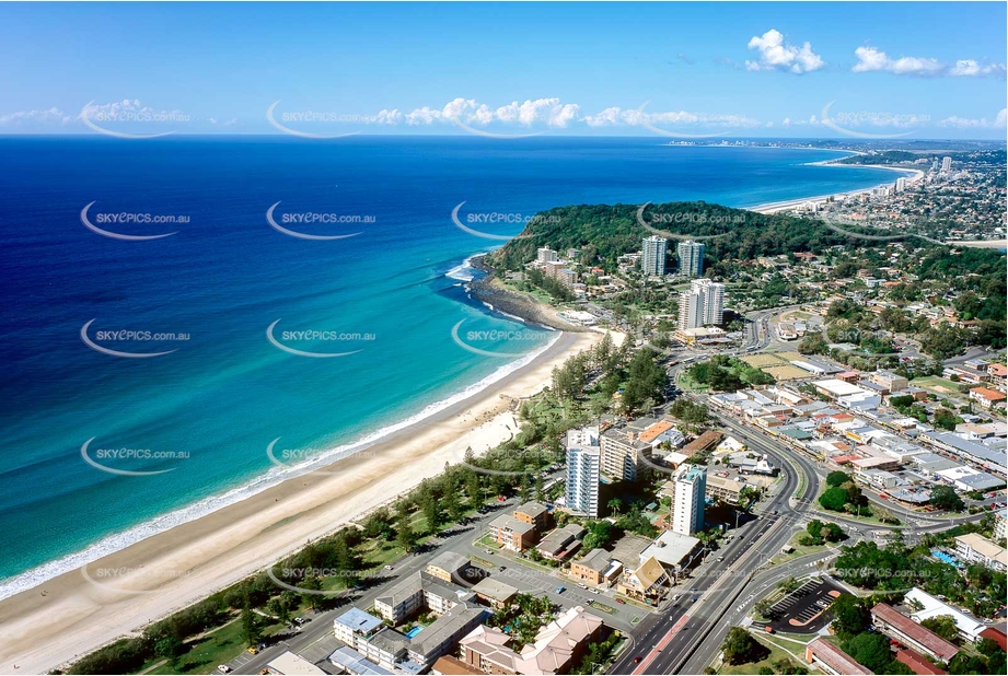 Historic Aerial Photo Burleigh Heads QLD Aerial Photography