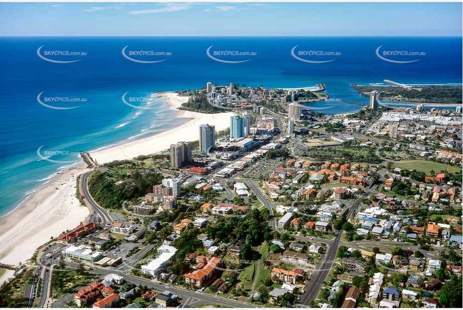 Historic Aerial Photo Coolangatta QLD Aerial Photography