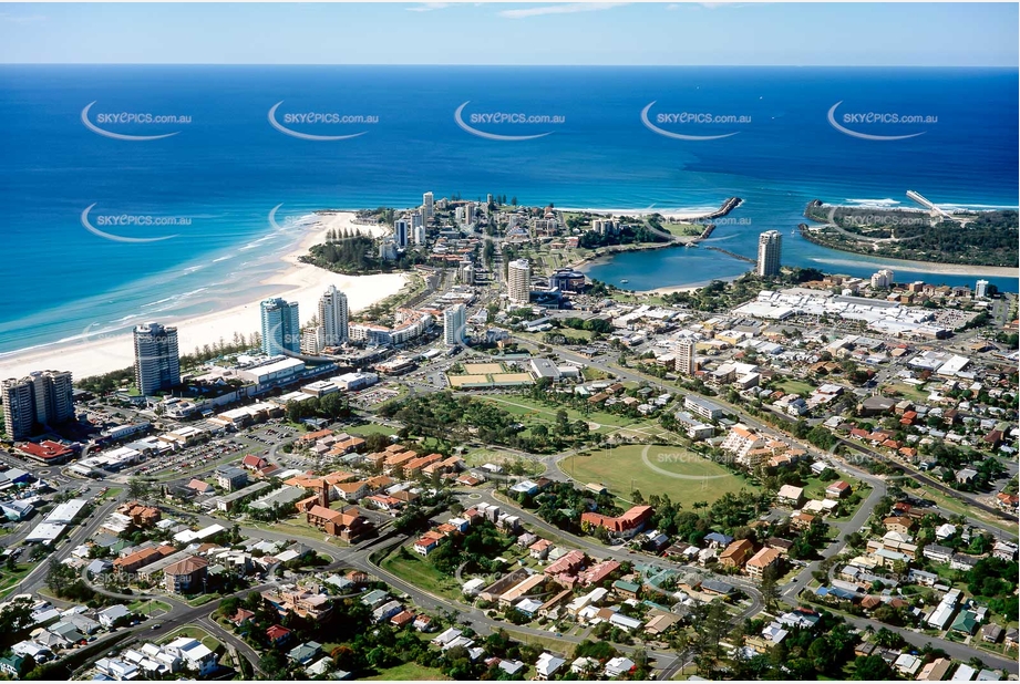 Historic Aerial Photo Coolangatta QLD Aerial Photography