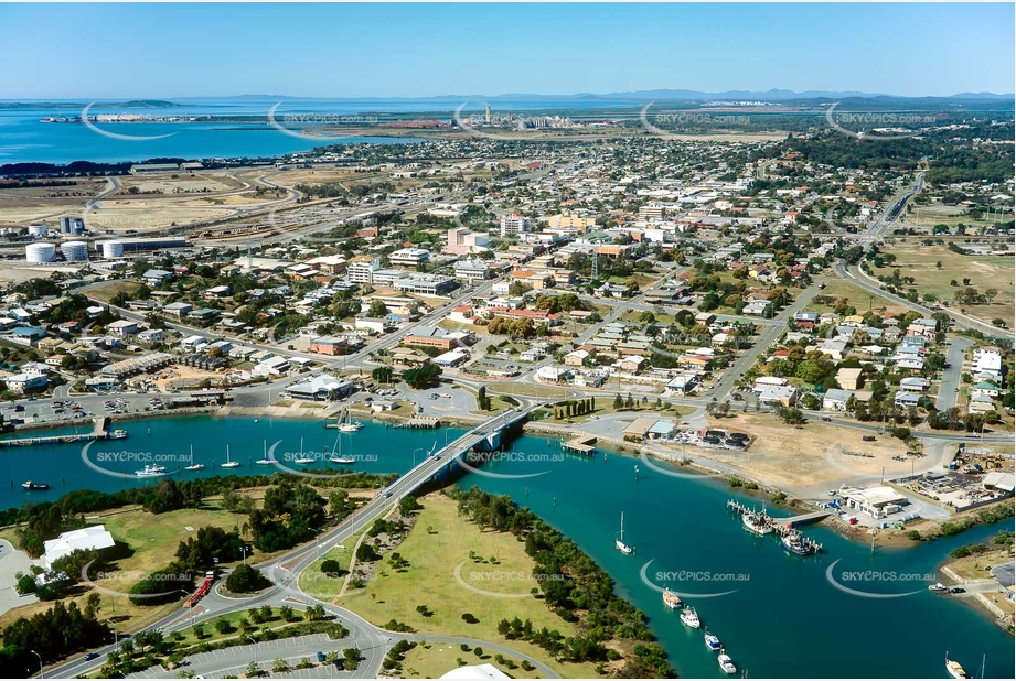 Historic Aerial Photo Gladstone Central QLD Aerial Photography