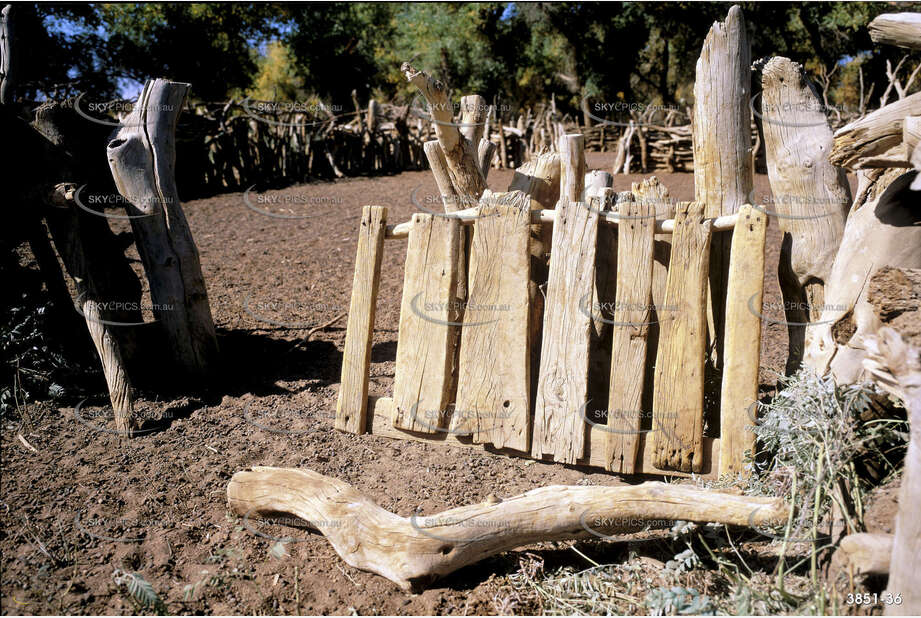 A wooden gate Aerial Photography