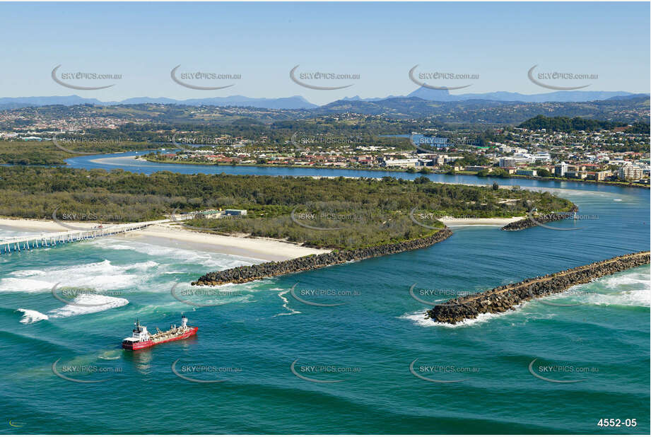 Sand Dredging The Tweed River Entrance NSW Aerial Photography