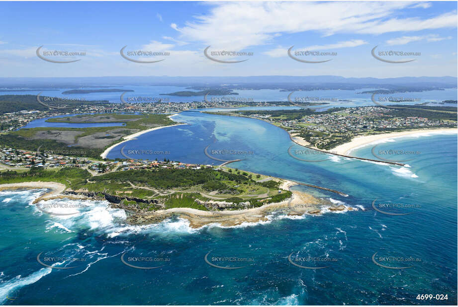 Aerial Photo Caves Beach NSW Aerial Photography