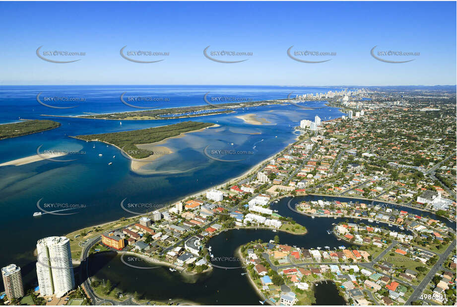 Aerial Photo Biggera Waters QLD Aerial Photography