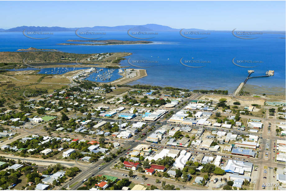 Aerial Photo Bowen CBD Area Aerial Photography