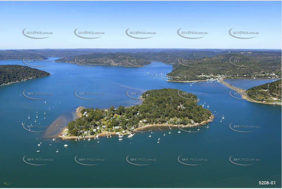 Dangar Island on the Hawkesbury River NSW Aerial Photography