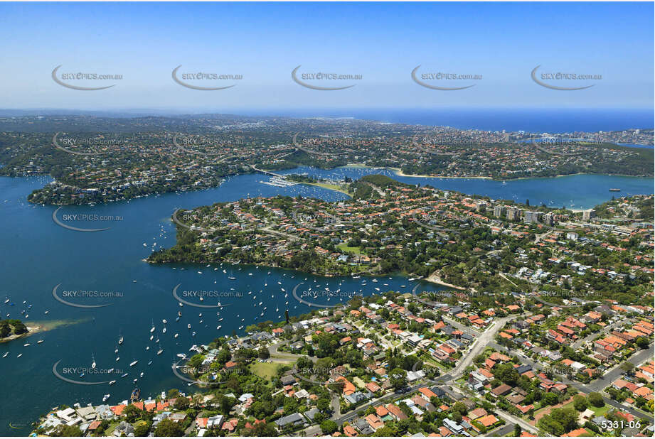 Aerial Photo Quakers Hat Bay Mosman Aerial Photography