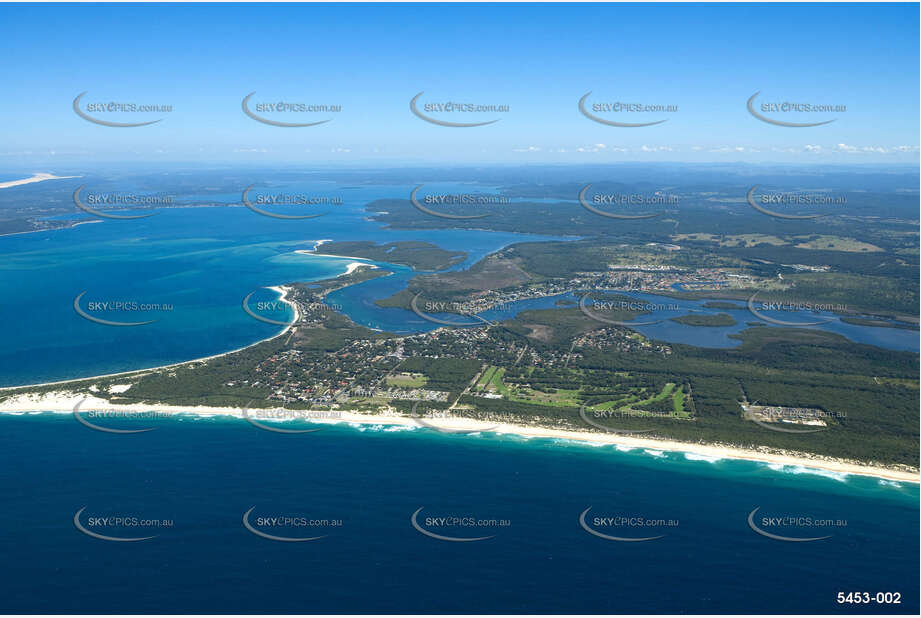 Aerial Photo Hawks Nest NSW Aerial Photography