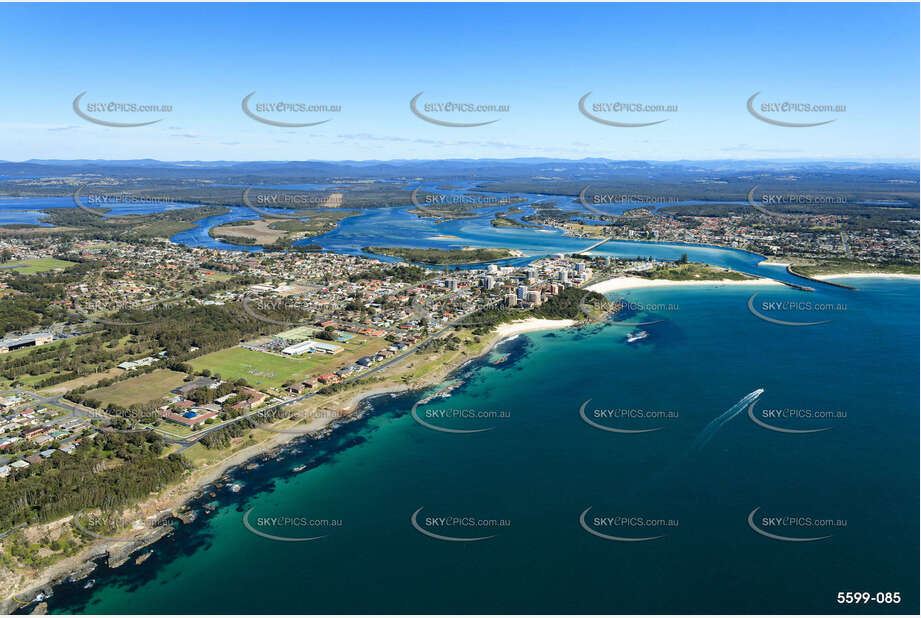 Aerial Photo Pipers Bay Forster NSW Aerial Photography