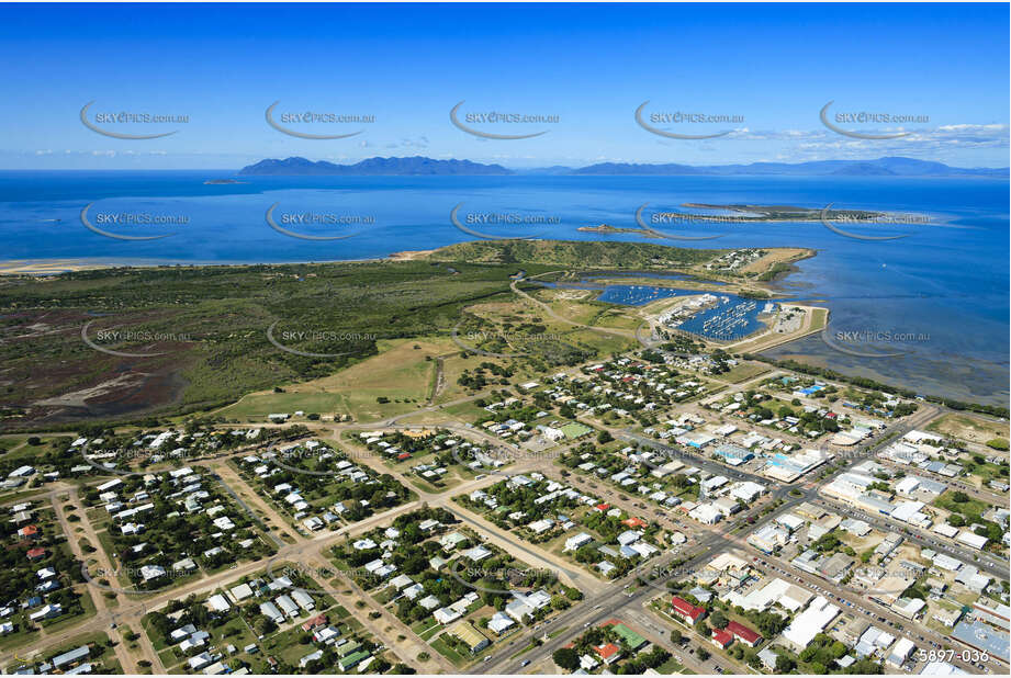 Aerial Photo Bowen CBD Area Aerial Photography