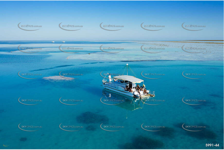 Snorkeling in the Blue Lagoon Aerial Photography
