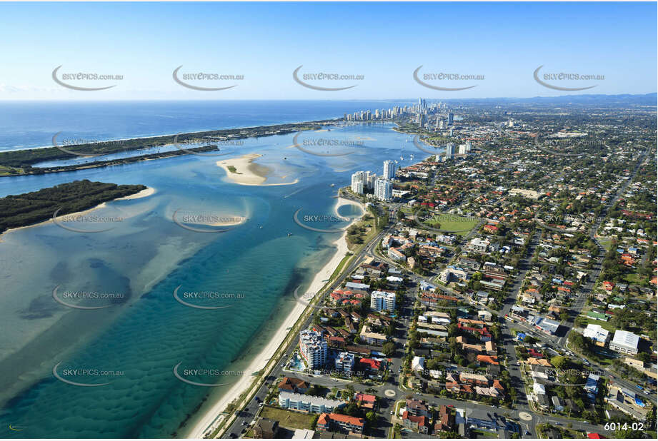 Aerial Photo Biggera Waters QLD Aerial Photography