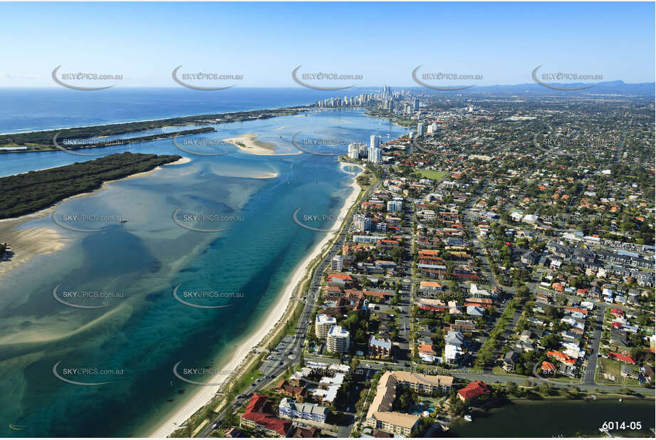 Aerial Photo Biggera Waters QLD Aerial Photography