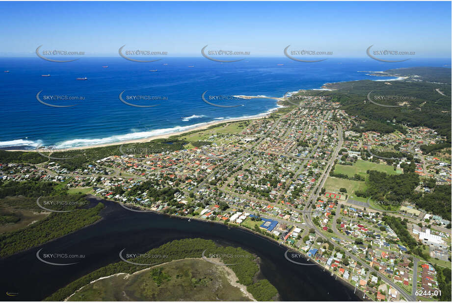 Aerial Photo Caves Beach NSW Aerial Photography