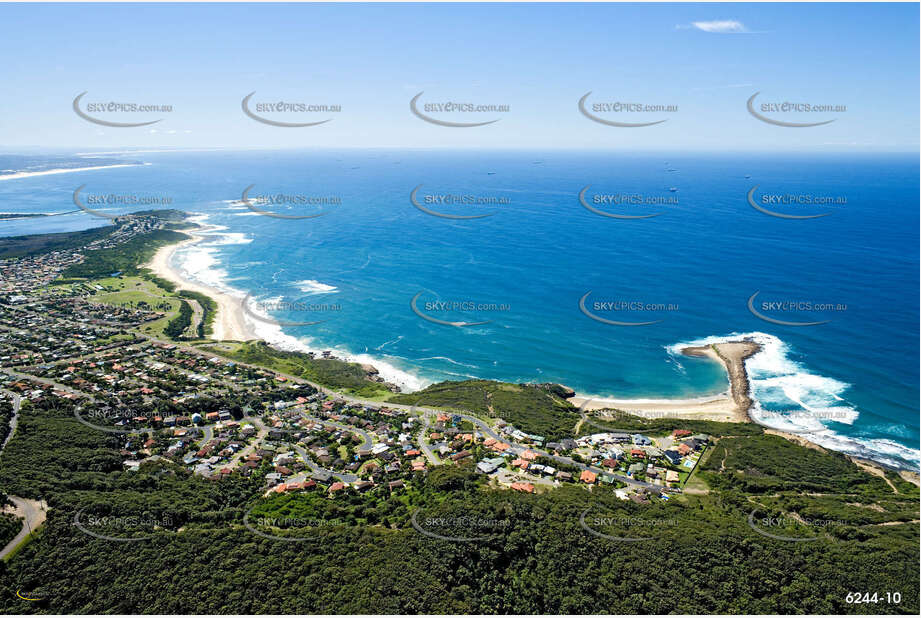 Aerial Photo Caves Beach NSW Aerial Photography