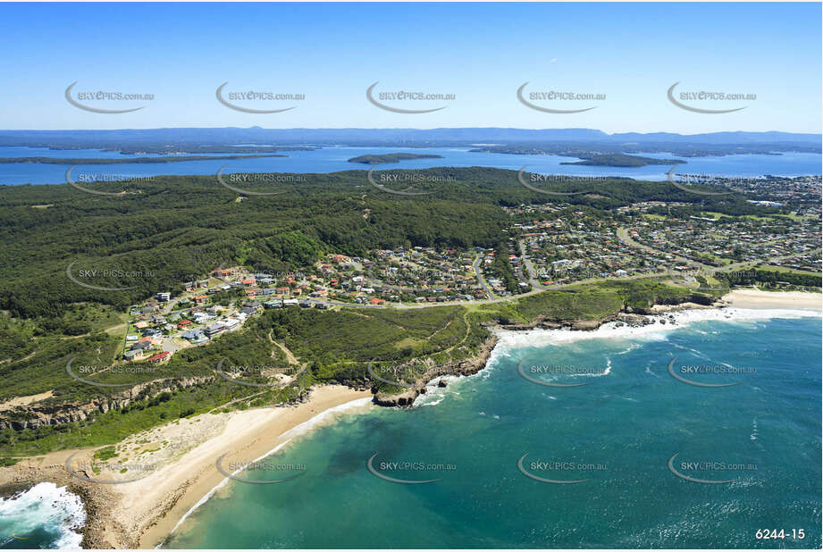 Aerial Photo Caves Beach NSW Aerial Photography