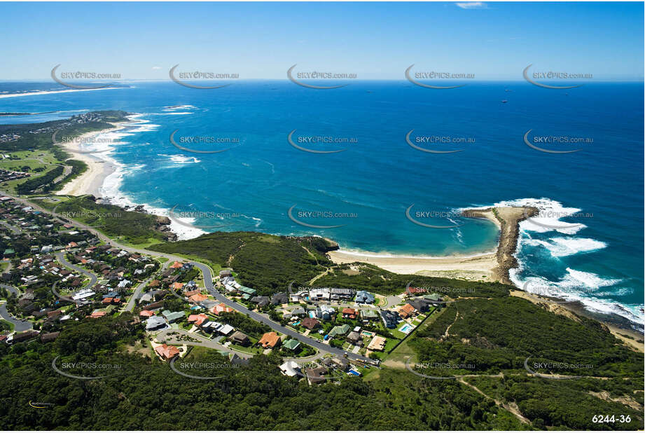 Aerial Photo Caves Beach NSW Aerial Photography