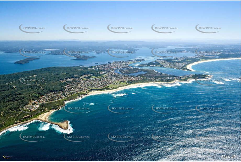 Aerial Photo Caves Beach NSW Aerial Photography