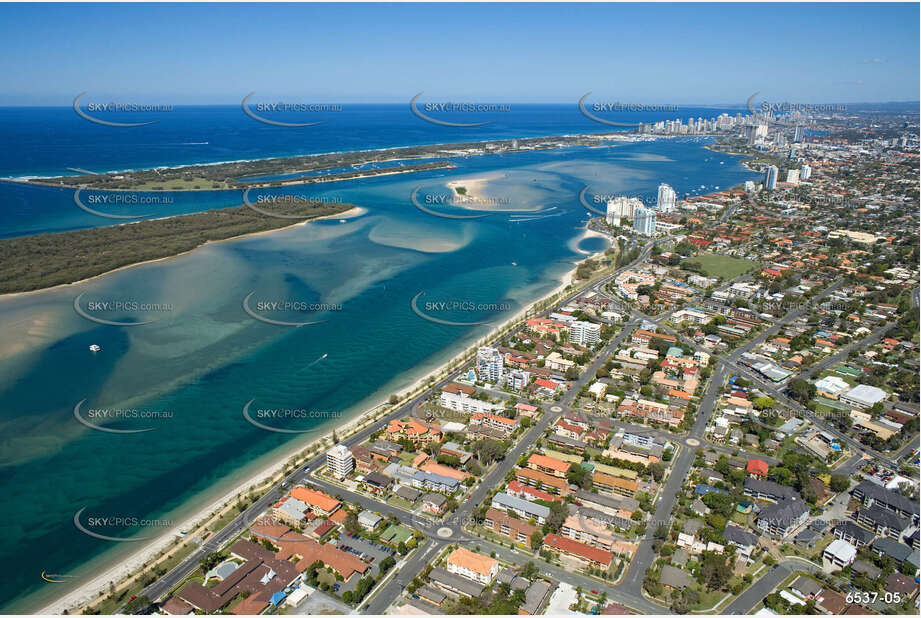 Aerial Photo Biggera Waters QLD Aerial Photography