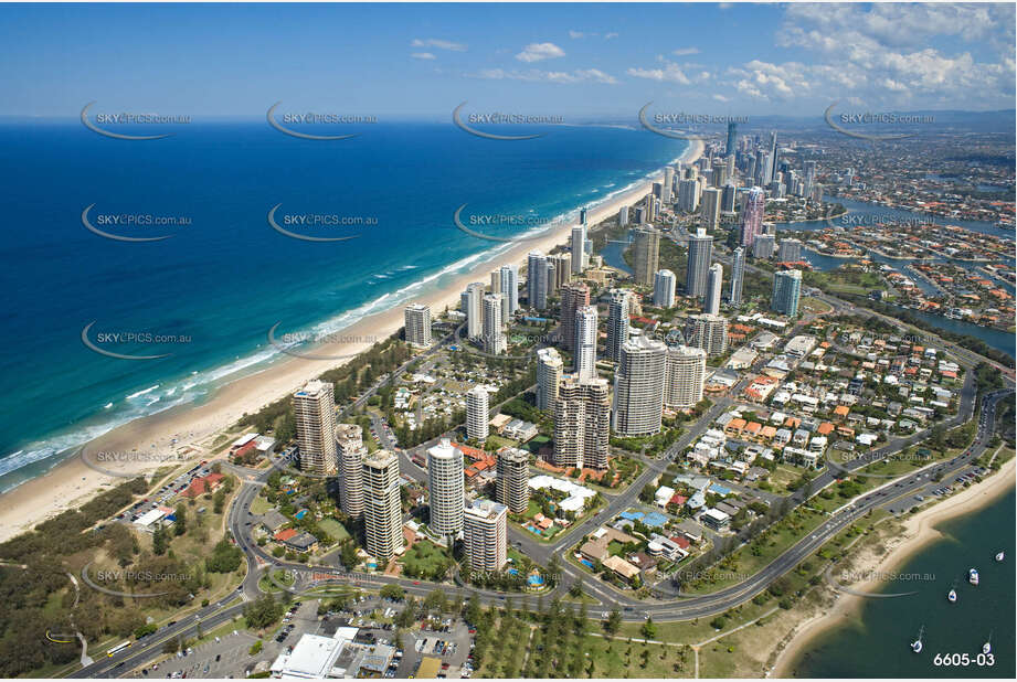 Aerial Photo Main Beach QLD Aerial Photography