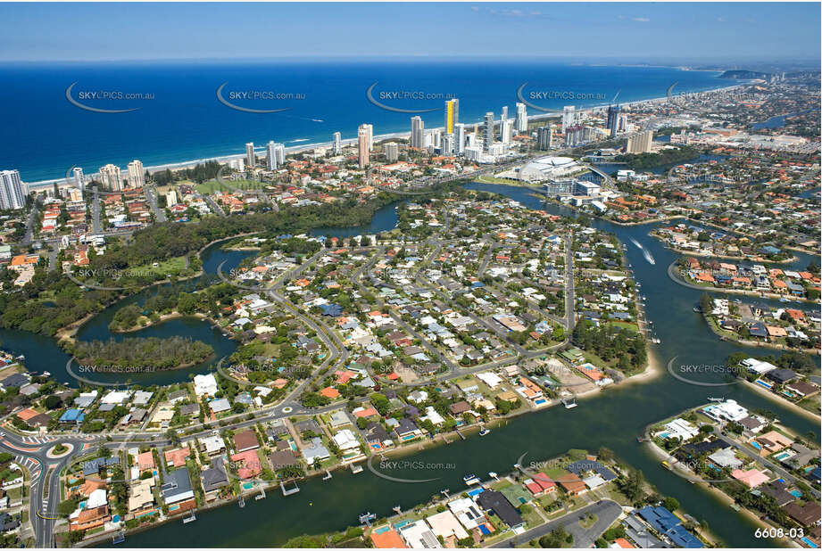 Aerial Photo Broadbeach Waters QLD Aerial Photography