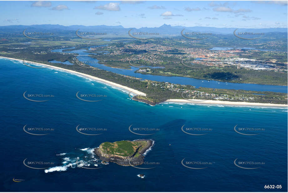 Aerial Photo Cook Island & Fingal Head NSW Aerial Photography