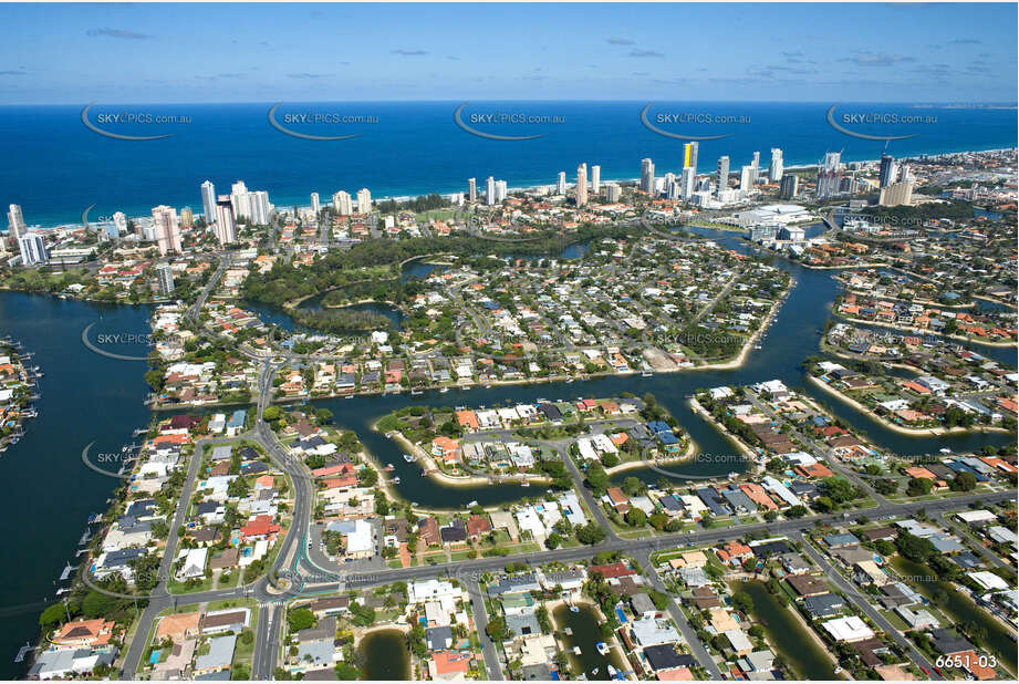 Aerial Photo Broadbeach Waters QLD Aerial Photography