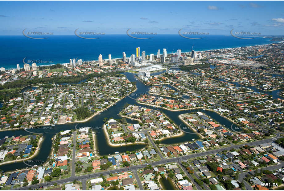 Aerial Photo Broadbeach Waters QLD Aerial Photography