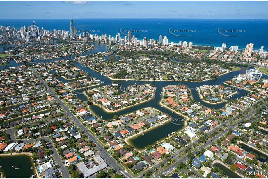 Aerial Photo Broadbeach Waters QLD Aerial Photography