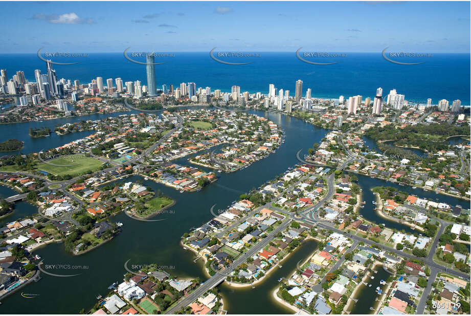 Aerial Photo Broadbeach Waters QLD Aerial Photography