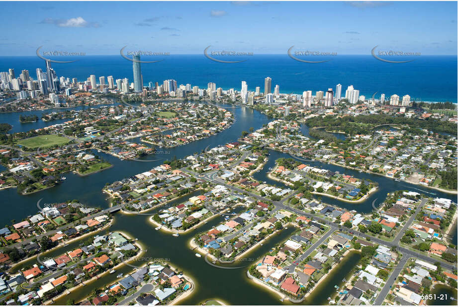 Aerial Photo Broadbeach Waters QLD Aerial Photography