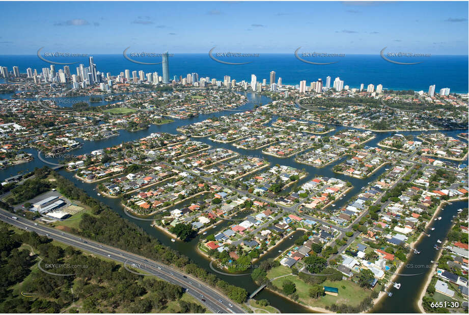 Aerial Photo Broadbeach Waters QLD Aerial Photography
