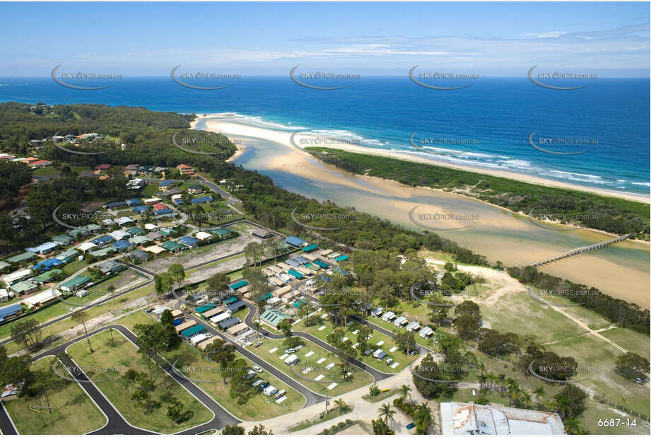 Aerial Photo Valla Beach NSW Aerial Photography